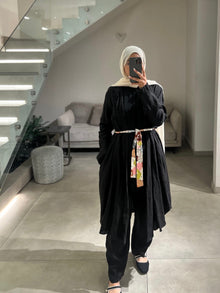  italian linen black set