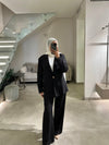 Italian black blazer set
