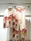 Nude italian floral set