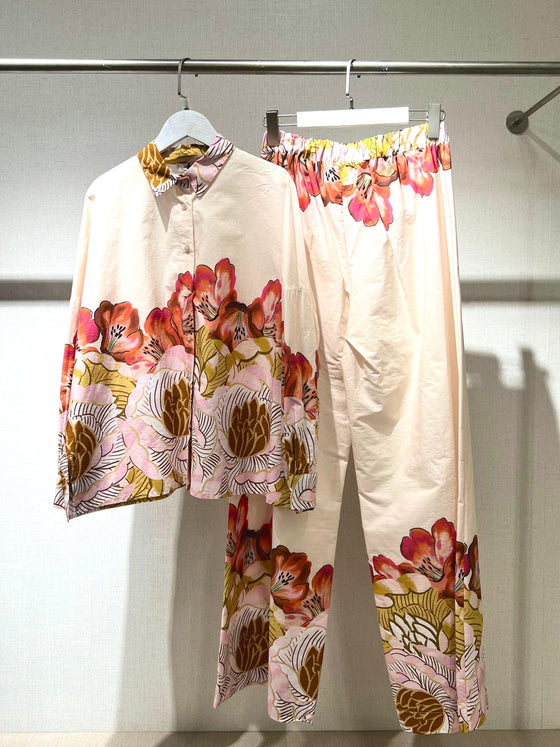 Nude italian floral set