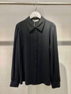 Black buttoned shirt