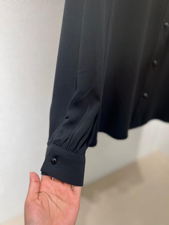 Black buttoned shirt