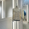 Italian lace beige shirt