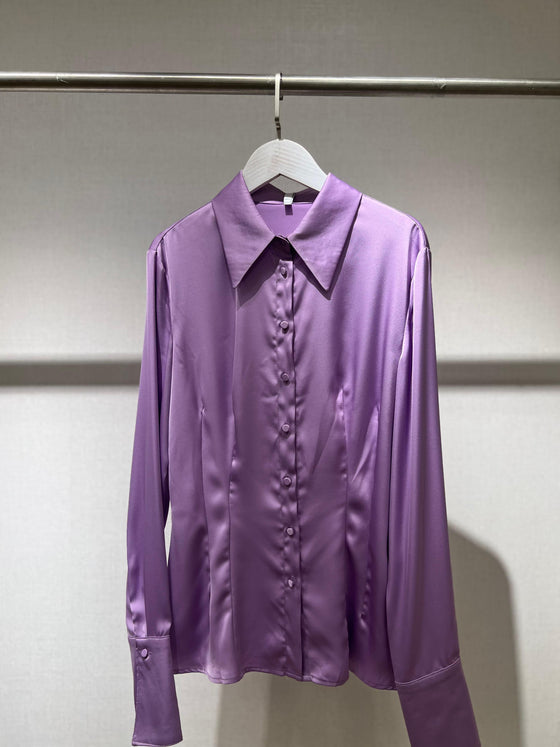 Silk purple shirt