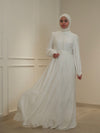 White evening dress