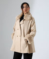 Beige fur jacket FW26