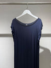 Italy silk navy  dress