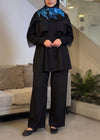 Black tencel pants set