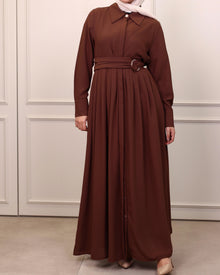  Brown daily dress