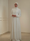 White evening dress
