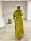 Serpil evening green dress