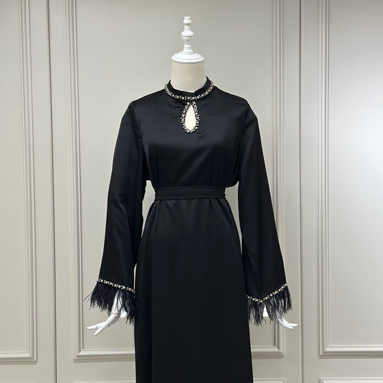 black evening dress