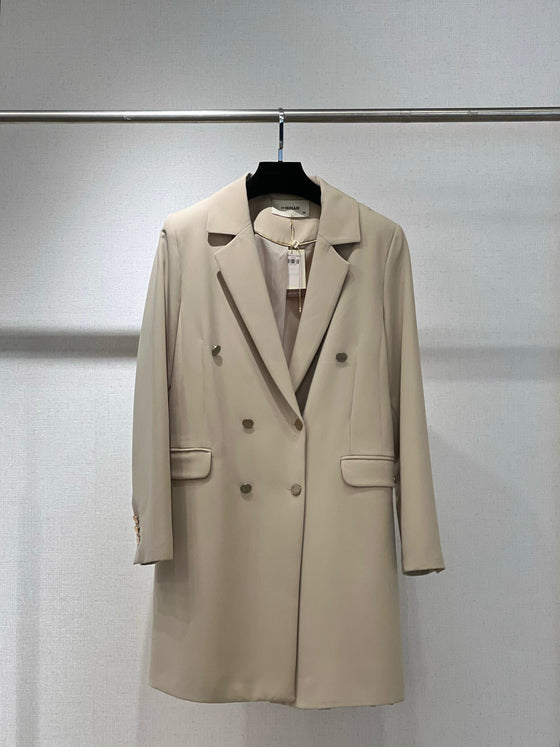 Nihan Beige long blazer