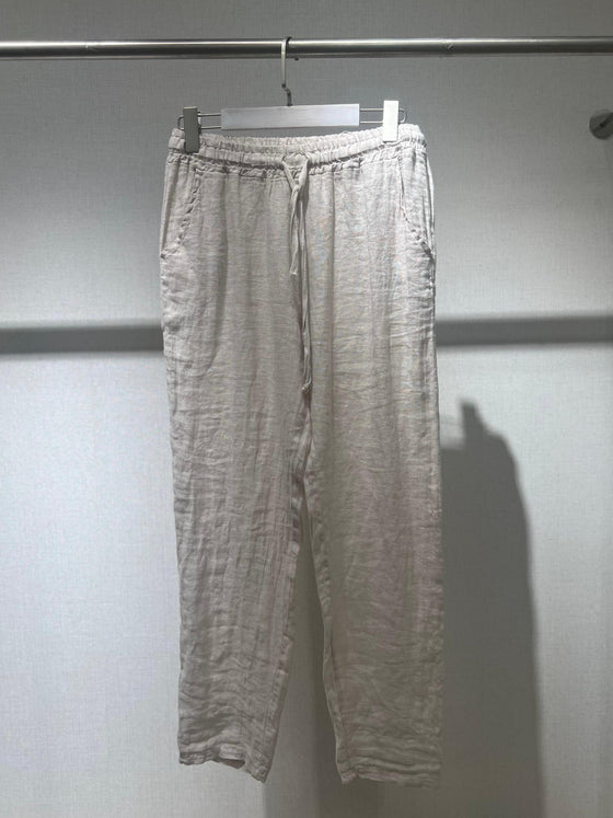 Italy linen beige pants