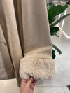 Beige fur jacket FW26