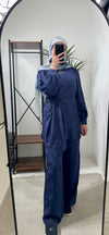 Armine navy blue pants set SS26