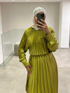 Serpil evening green dress