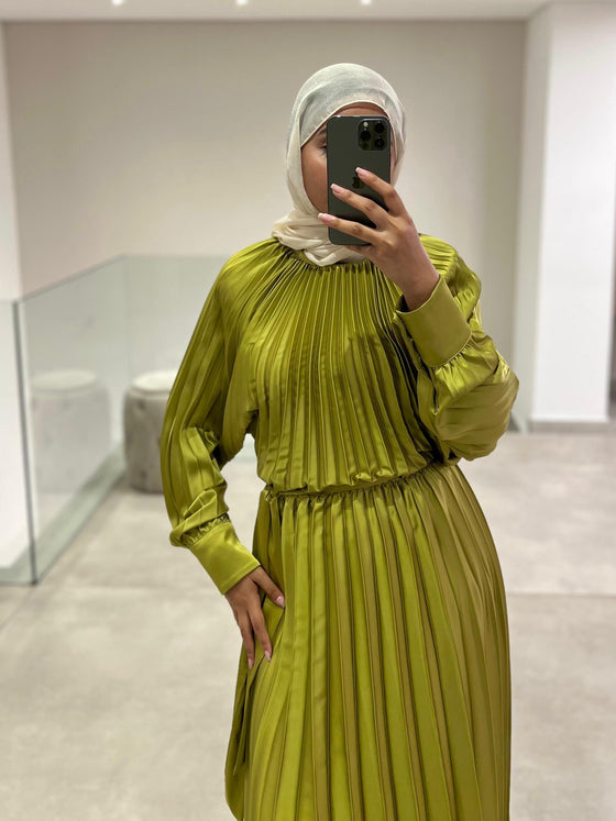 Serpil evening green dress