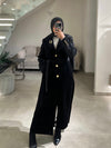 Black mohair coat FW26