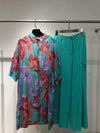 Aqua printed Italian set