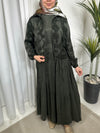 Qupra olive green dress set