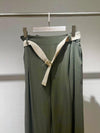 Italy linen olive green pants