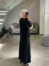 Black marseilles skirt set FW26