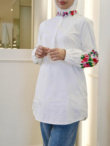  Serpil White embroidered shirt