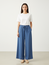 Italy linen blue  pants