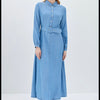 Nihan light denim maxi dress