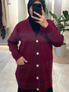 Burgundy cardigan