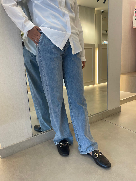 Italian light denim pants