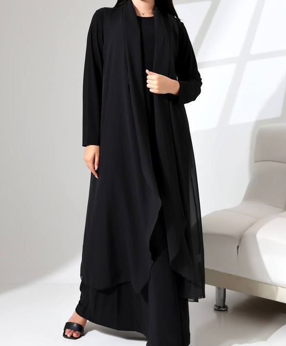 black abaya set