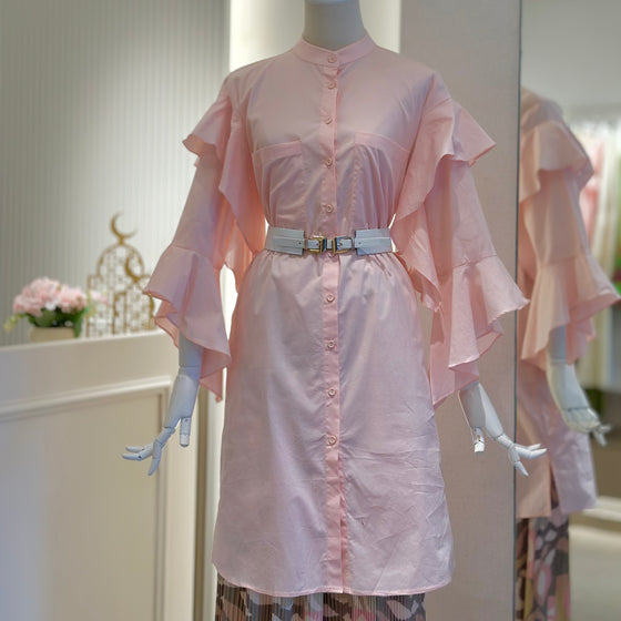Pink printed Italian set