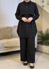 Black summer pants set