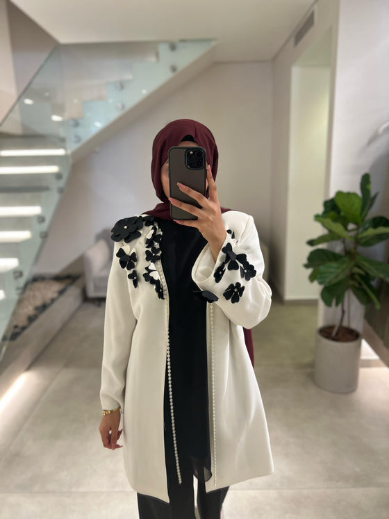 Serpil white & black blazer