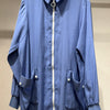 Blue top with zipper shirt