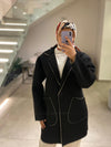 Black italian light jacket FW26