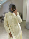 Cream crochet dress