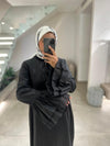 Long italian black dress