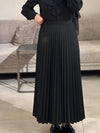 black  pleated skirt FW26