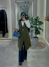 Serpil olive vest FW26