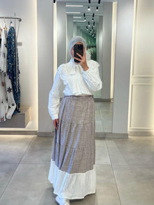  italian crochet skirt set