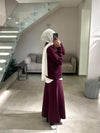 Burgundy marseilles skirt set FW26