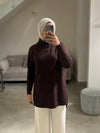 Italian midi brown top FW26