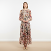 Floral Italian silk dress