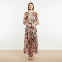  Floral Italian silk dress
