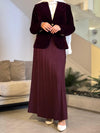 burgundy  velvet blazer FW26