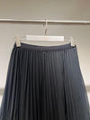 Black chiffon pleated skirt