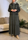 Qupra olive green dress set